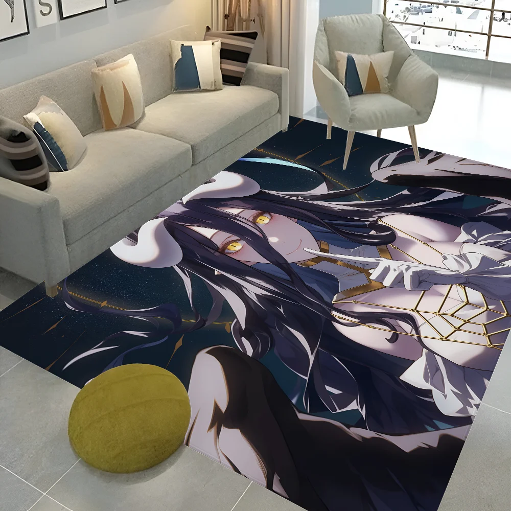 Navak Carpet Gamer Albedo Anime Sexy Girls Floor Mat Nordic Style Home Doormat Bathroom-Toilet Mats Bedroom Hotel Decor Mat
