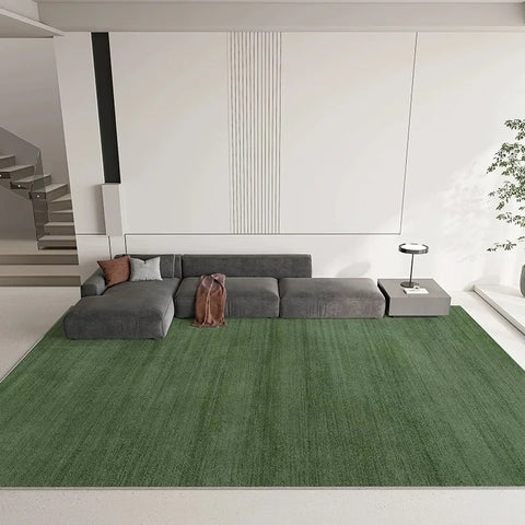 Navak Carpet Exclusive Picks Solid color green carpet Light luxury high-end living room sofa coffee table carpet Simple bedroom cushion home carpet