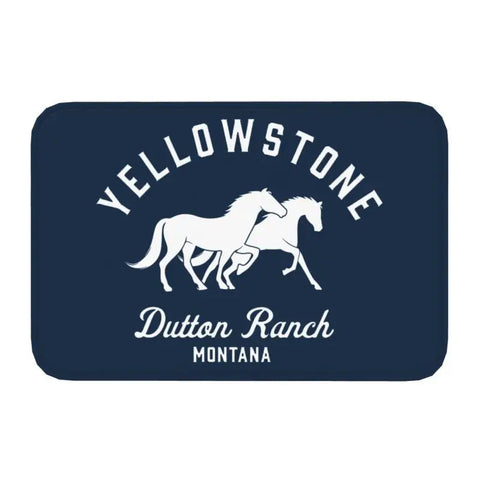 Navak Carpet Yellowstone Front Door Mat Anti-Slip Indoor Quick Dry Dutton Ranch Doormat Kitchen Balcony Entrance Rug Carpet