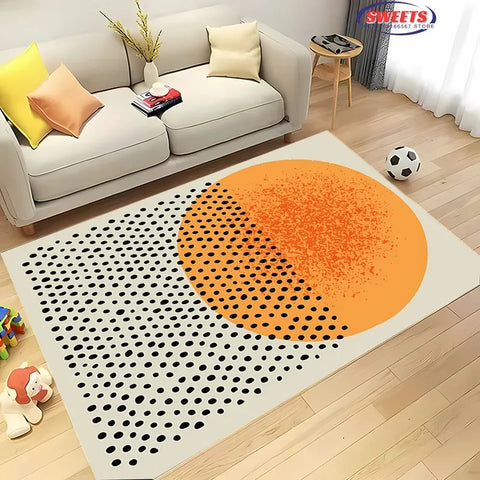 Navak Carpet 3D HD Nordic Style Minimalist Geometric Pattern Carpet for Living Room Bedroom Anti-slip Rug Sofa Doormat Home Decor Durable Mat