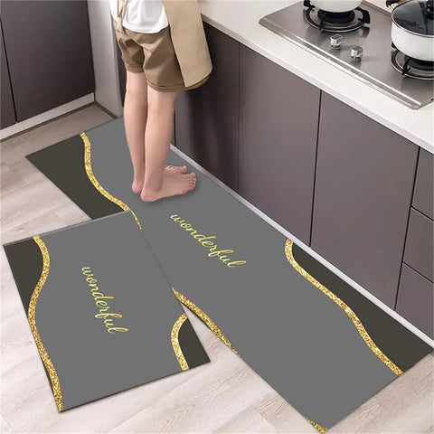 Navak Carpet Kitchen Carpet Mats for Floor Bedroom Living Room Long Bedside Area Rug Soft Washable Carpet Anti Slip Bathroom Entrance Doormat