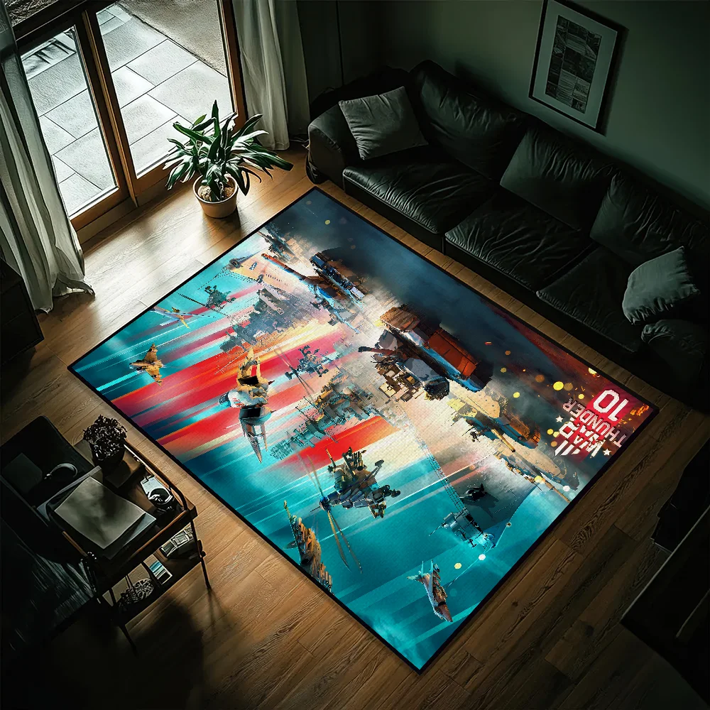 Navak Carpet W-ar Thunder Gaming Small Bedside Kitchen Bath Living Home House Bedroom Floor Mat Doormat Large Carpet Rug Decoration