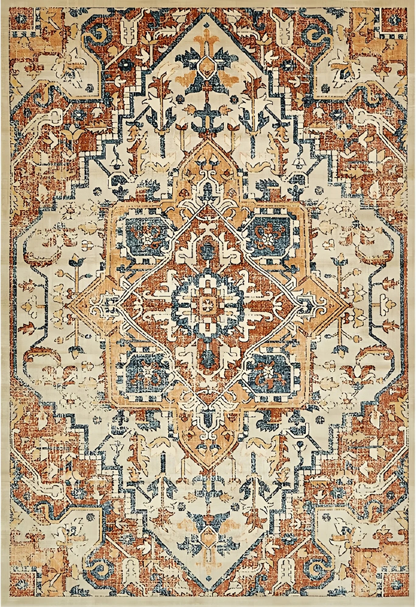 Navak Carpet Retro Turkish Persian Ethnic Carpet Morocco Rug Living Room Bedside Bedroom Rug Kitchen Dining Table Floor Mat Hallway Doormat