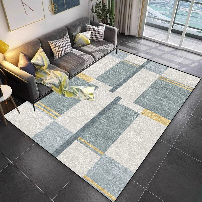 Navak Carpet Lattice Design Carpet Living Room Geometric Pattern Decoration Sofa Non-slip Rugs 200x300 Lounge Short Velvet Coffee Tables Mats