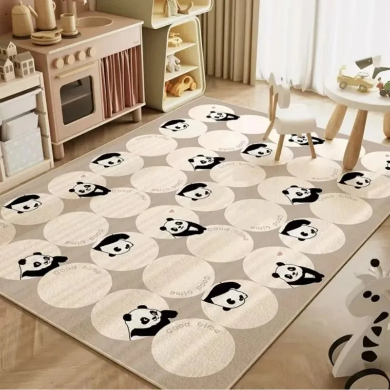 Navak Carpet Carpet Room Bedroom Cartoon World Map Underwater World Space Rug Washable Non-slip Carpet Children's Playmat Home Decoration