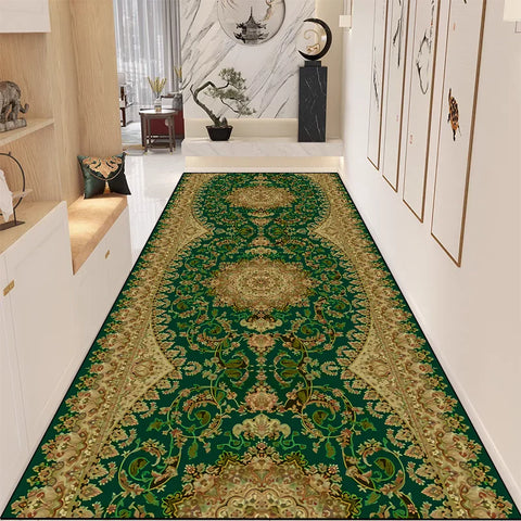 Navak Carpet Exclusive Picks New Chinese Retro Long Carpet Non-Slip Wear Entrance Corridor Modern Zen Space Floor Mat Home Decoration