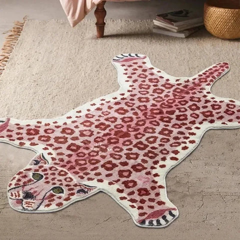Navak Carpet Carpet for Living Room Tiger Leopard Print Plush Bedroom Bedside Mats Home Decoration Cartoon Fluffy Rugs Ковер Tapis Tapete 러그
