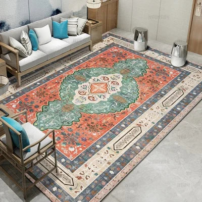 Navak Carpet Crystal velvet carpetBohemian Pattern Decorative Living Room Carpet Tribal Style Moroccan Luxury Persian Bedroom Rug Geometric A