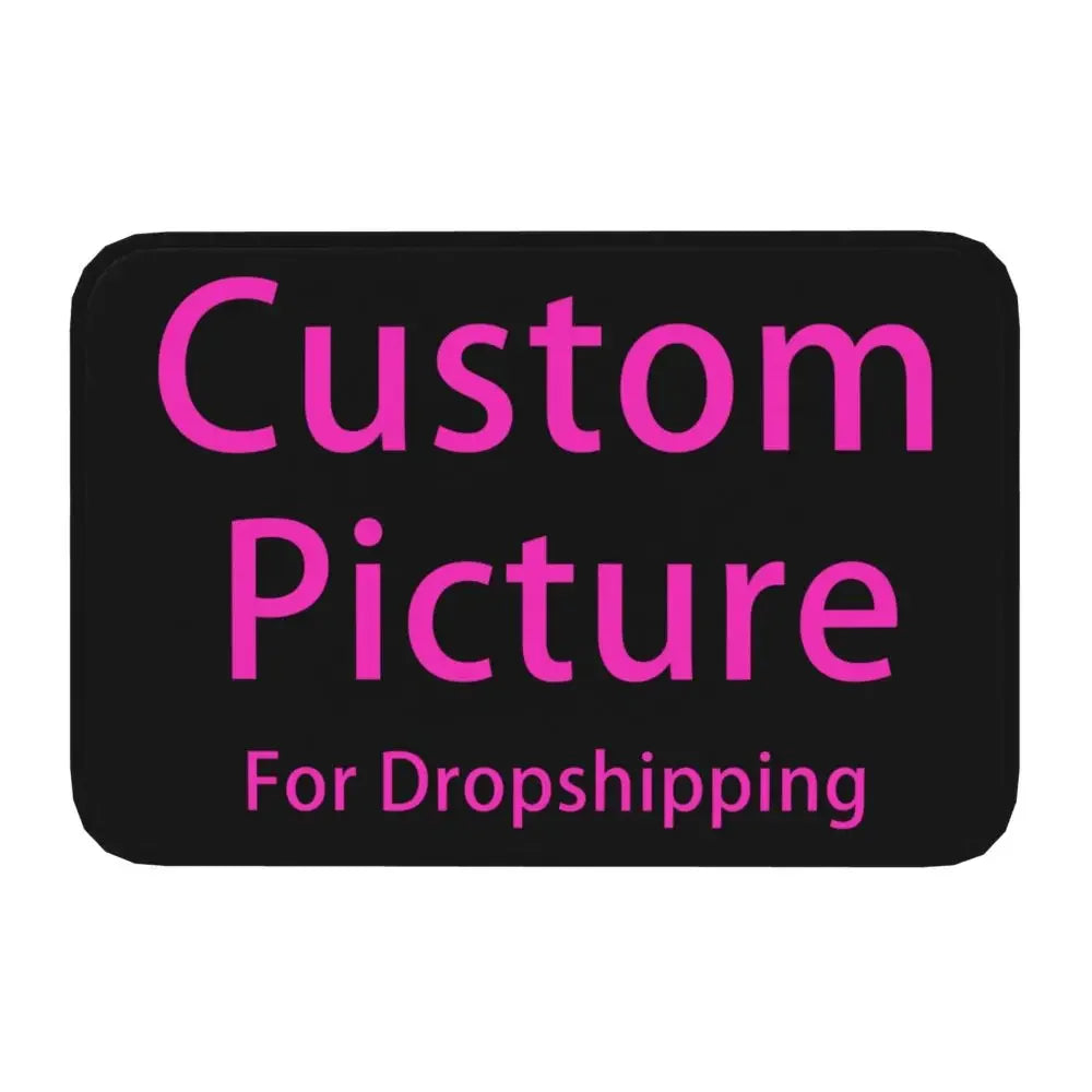 Navak Carpet Personalized Custom Photo Logo Front Door Mat Anti-Slip Absorbent Customized DIY Print Doormat Living Room Entrance Rug Carpet