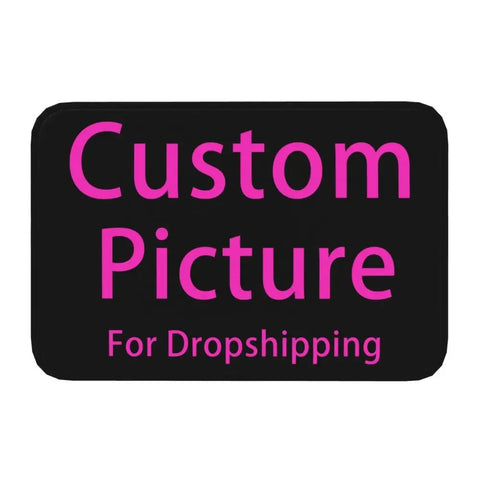 Navak Carpet Personalized Custom Photo Logo Front Door Mat Anti-Slip Absorbent Customized DIY Print Doormat Living Room Entrance Rug Carpet