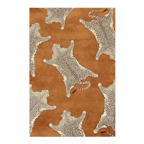 Navak Carpet Modern Nordic Living Room Carpet Artistic Leopard Print Rug Home Decoration Comfortable Soft Bedroom Bedside Non-slip Floor Mat