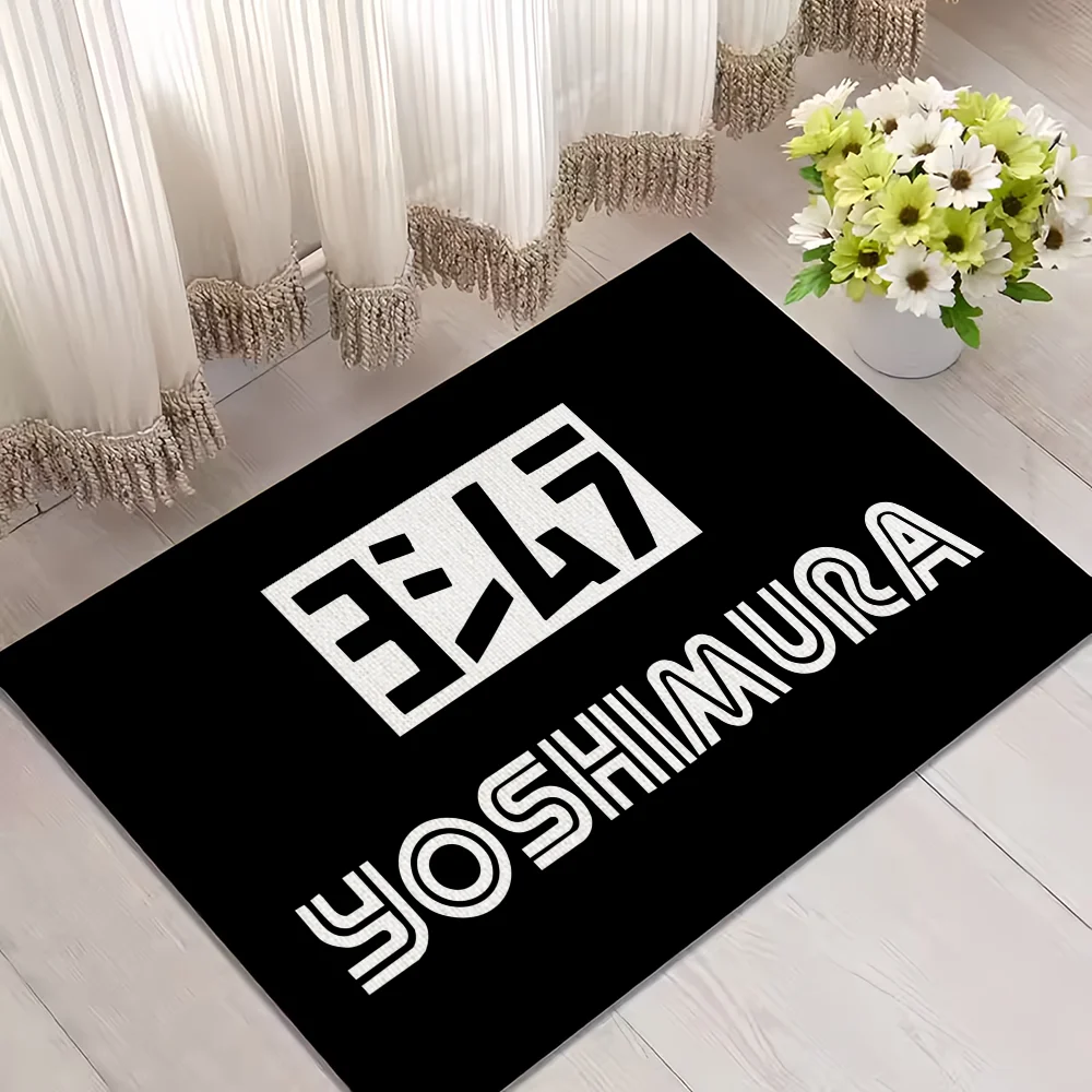Navak Carpet Cool Y-YoshimuraS luxurious logo small carpet For House Bedroom Decoration Kitchen Bath Super Absorbent Rug Carpet Foot Non-slip