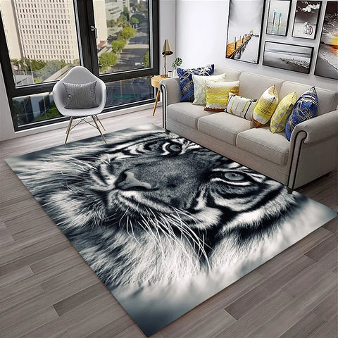 Navak Carpet 3D Dream Tiger Animal Cartoon Carpet Rug for Home Living Room Bedroom Sofa Doormat Decor,Child Play Area Rug Non-slip Floor Mat
