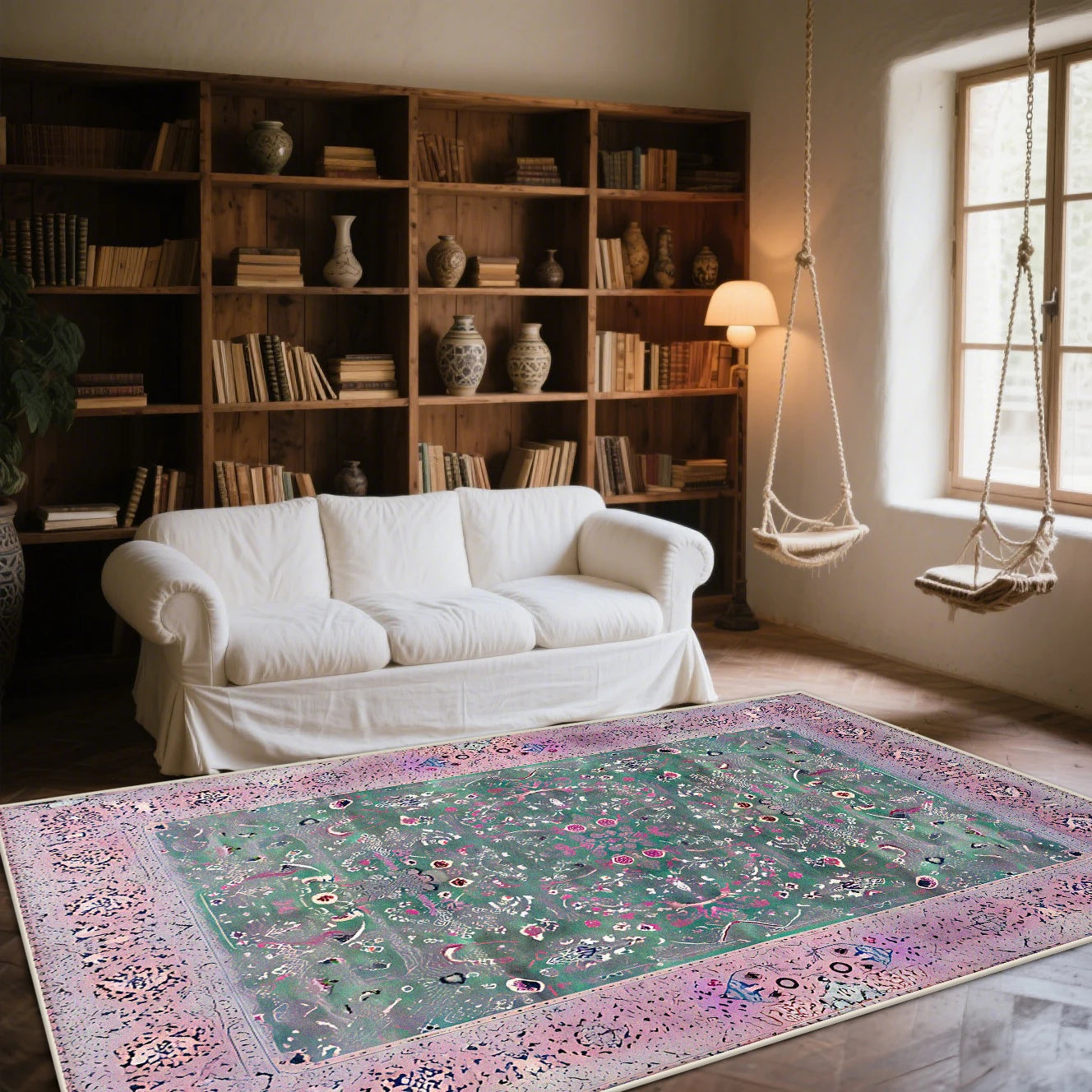 Navak Carpet American Style Retro Decoration Rug Living Room Abstract Art Bedroom Easy Clean Sofa Carpet Lounge Coffee Tables Washable Mat