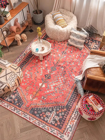 Navak Carpet Persian Style Living Room Large Area Carpets Retro Bedroom Bedside Decoration Carpet Soft Cloakroom Rug Comfortable Balcony Rugs