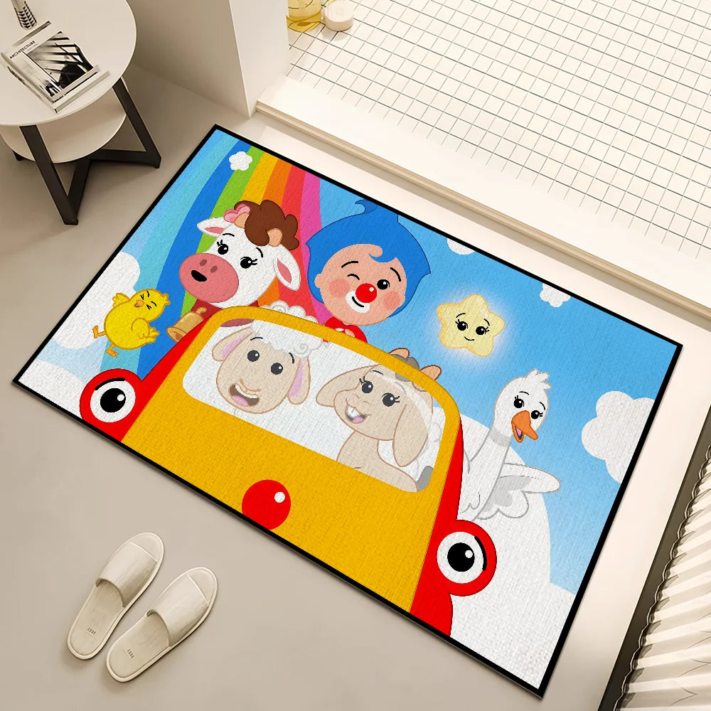 Navak Carpet Cartoon P-Plim P-Plim small carpet Bedside Kitchen Bath Living Home House Bedroom Floor Mat Doormat Large Carpet Rug Decoration