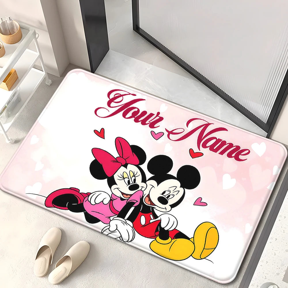 Navak Carpet Mickey and Minnie Mouse Nursery Red Cute mat  Kids Room Rug Baby Room Decor Gift for Kids  Area Rug  Kids Room Decor rug