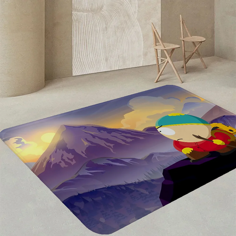 Navak Carpet Amine S-South Cartoon P-Park Door Mat Washable Non-Slip Living Room Sofa Chairs Area Mat Kitchen Doormat Area Rug
