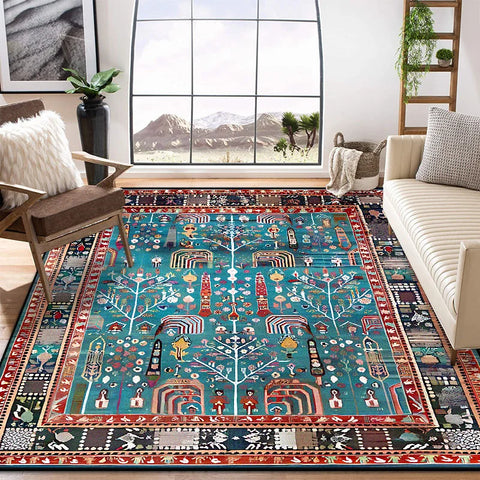 Navak Carpet Fluffy Short Large Area Living Room Rugs Persian Retro Decoration Home Bedroom Carpet 200x300 Lounge Bedside Non-slip Floor Mats