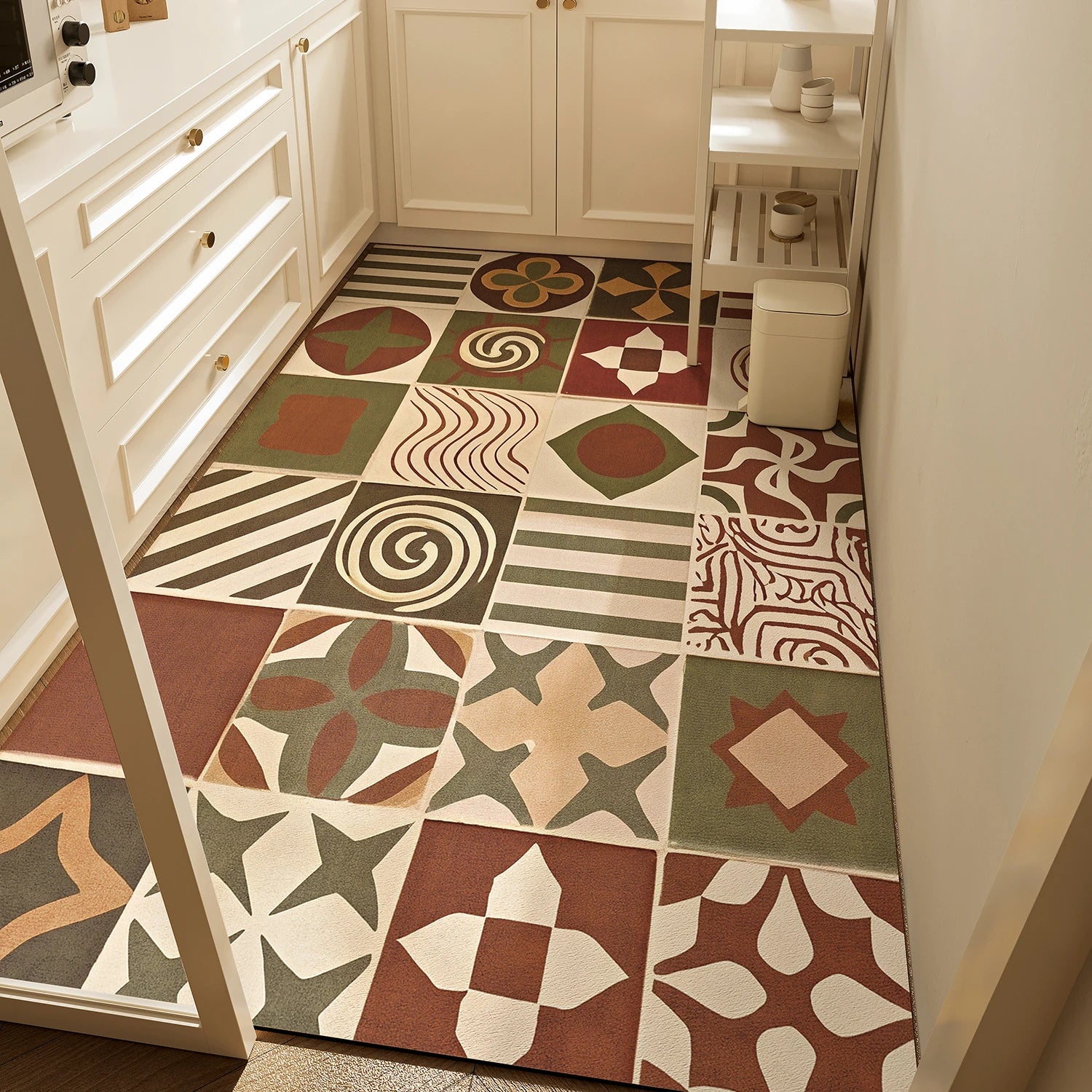 Navak Carpet Kitchen Rug Long Carpet Waterproof Pvc Floor Mat Non-slip Leather Home Decor Anti-fatigue Foot Mats Alfombra Cocina שטיח למטבח