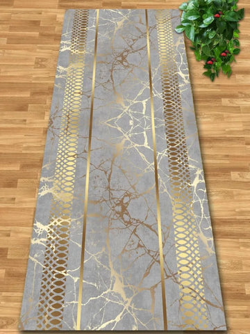 Navak Carpet Luxury Gold Hall Corridor Carpet High End Hotel Lobby Decoration Entryway Carpets Non-slip Carpet Runner Customizable Aisle Rug