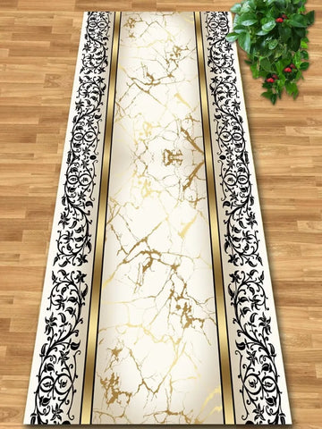 Navak Carpet Luxury Gold Hall Corridor Carpet High End Hotel Lobby Decoration Entryway Carpets Non-slip Carpet Runner Customizable Aisle Rug