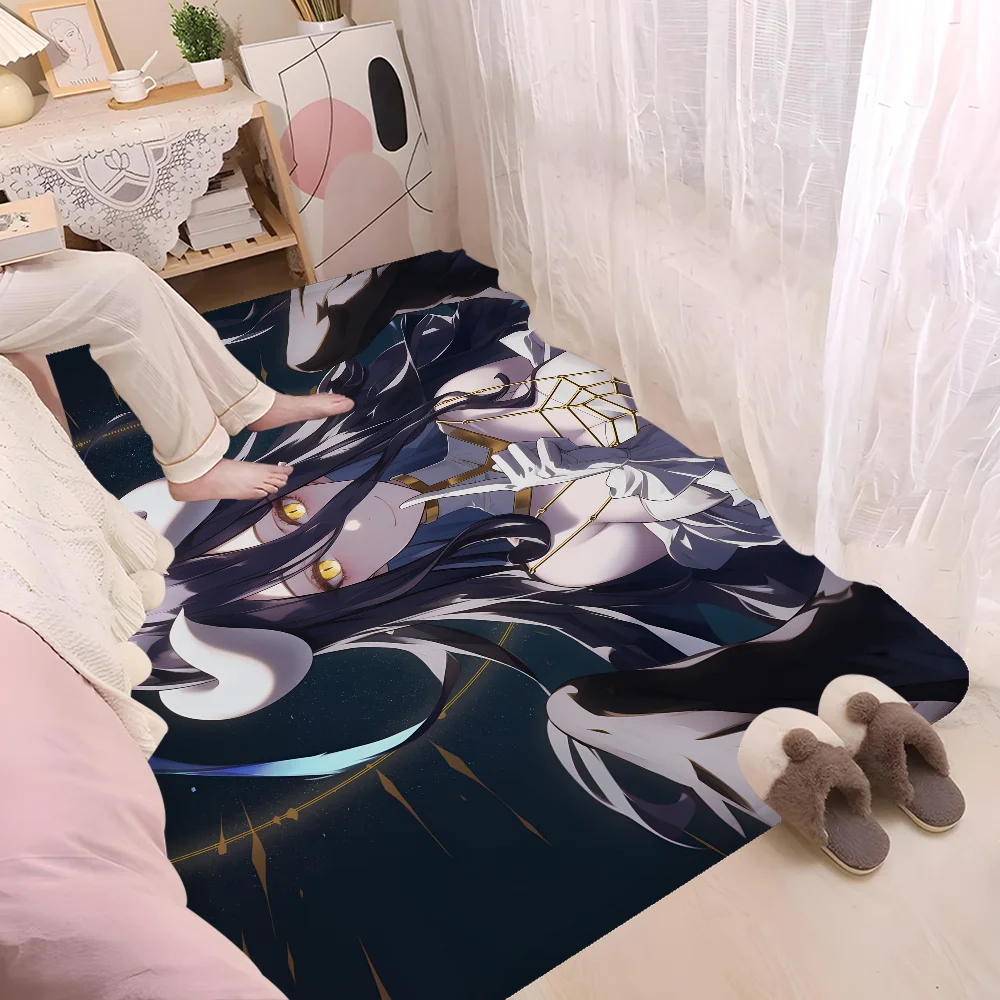 Navak Carpet Gamer Albedo Anime Sexy Girls Floor Mat Nordic Style Home Doormat Bathroom-Toilet Mats Bedroom Hotel Decor Mat