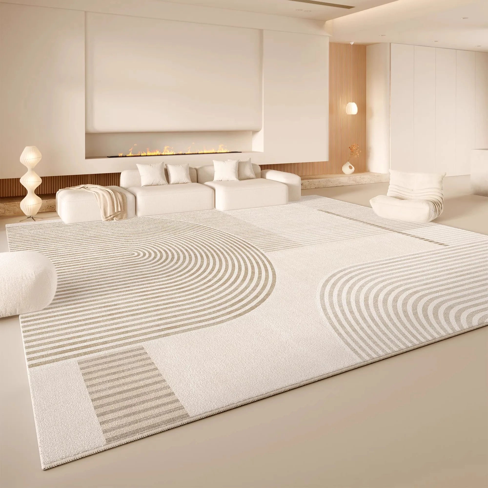 Navak Carpet Exclusive Picks Cream Wind Carpet Living Room Light Luxury Premium Feeling Faux Cashmere Floor Mat Large Full Pave Home Essentials