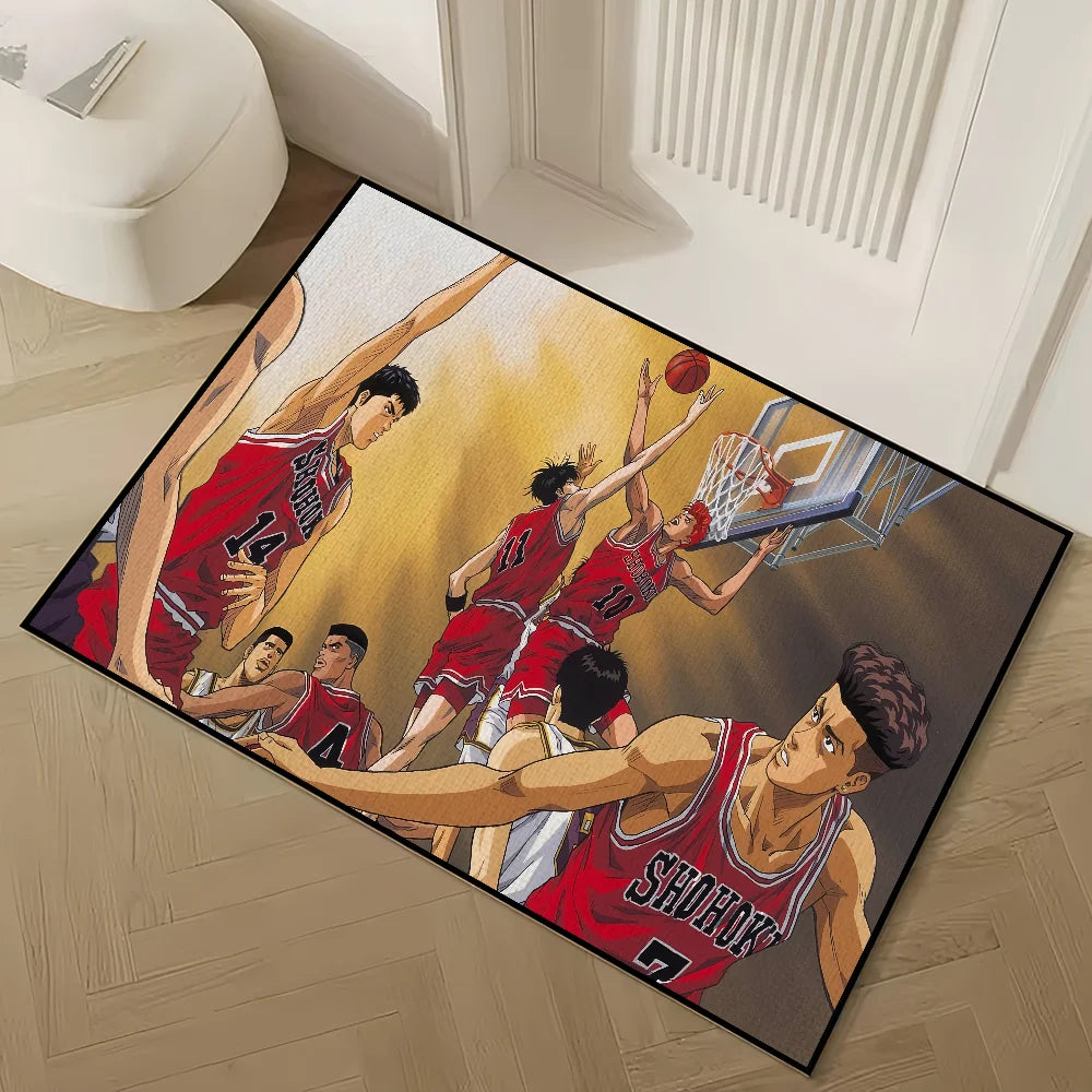 Navak Carpet small Dunk carpet Anti-Slip Kitchen Bedroom Handmade Anime Tufted Rug Carpet Slam Living Room Entrance Decoration