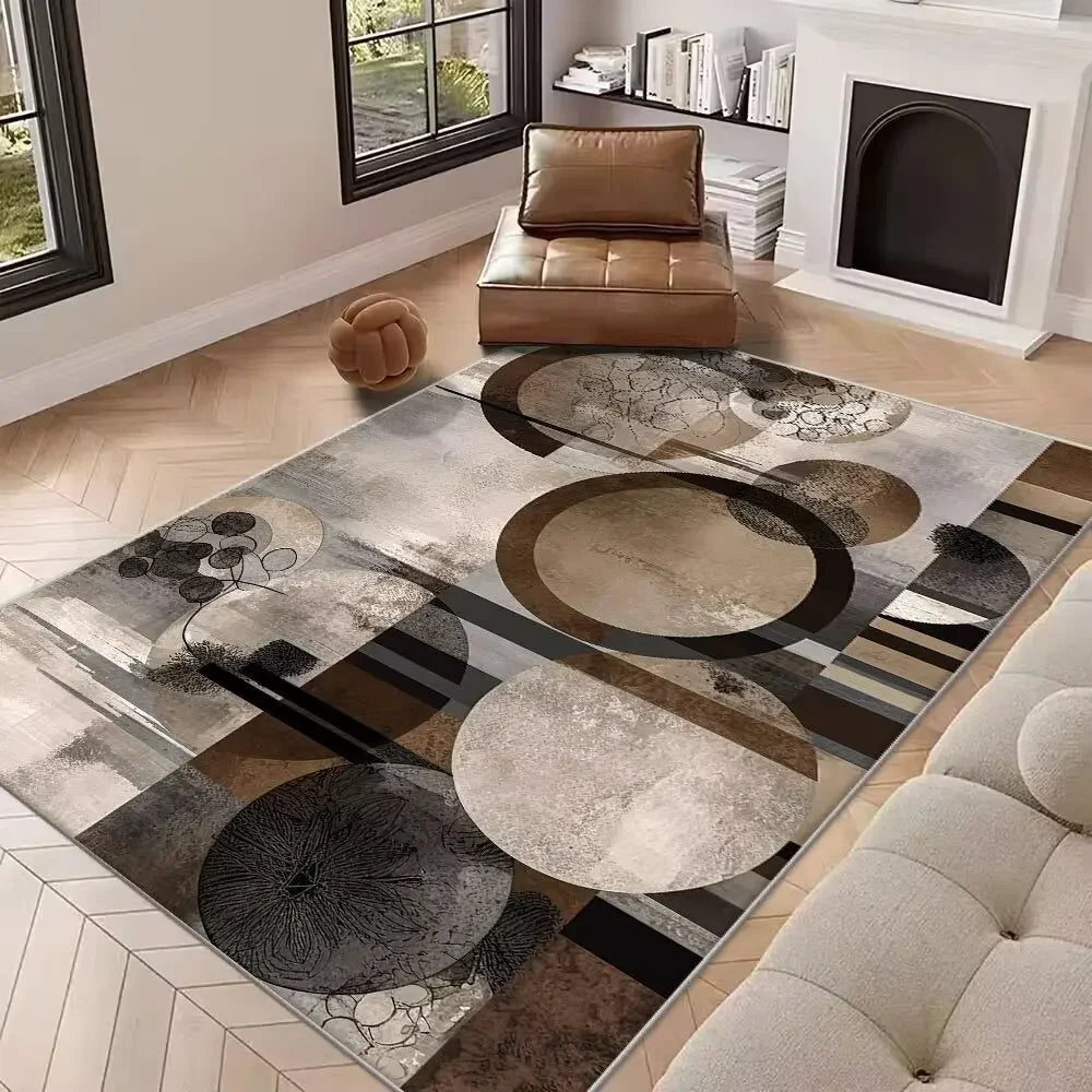 Navak Carpet New Abstract Carpet for Living Room Nordic Decoration Home Sofa   Rugs Geometric Bedroom Bedside Soft Floor Mat Non-slip