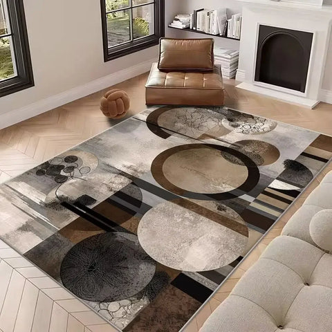 Navak Carpet New Abstract Carpet for Living Room Nordic Decoration Home Sofa   Rugs Geometric Bedroom Bedside Soft Floor Mat Non-slip