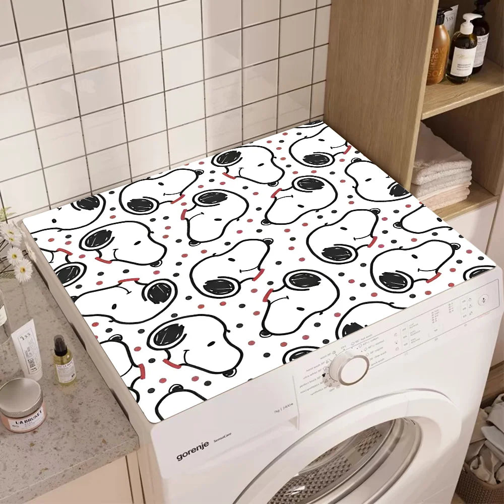 Navak Carpet Cute Cartoon Dog-S-SnoopyS Printed Dish Drying Mat Super Absorbent Coffee Drain Pad Tableware Quick Dry Rug Kitchen Dinnerware