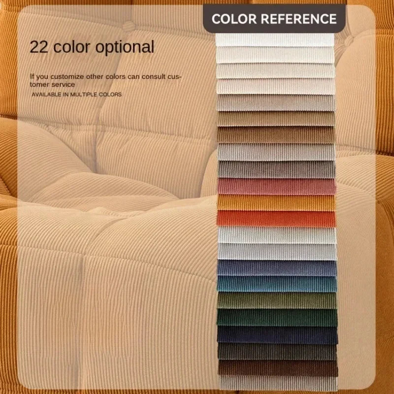 Navak Carpet Italian Minimalist Retro High-end Corduroy Living Room Sofa, Compressed Sofa,Sofa Bed, Foldable, Washable, Customizable