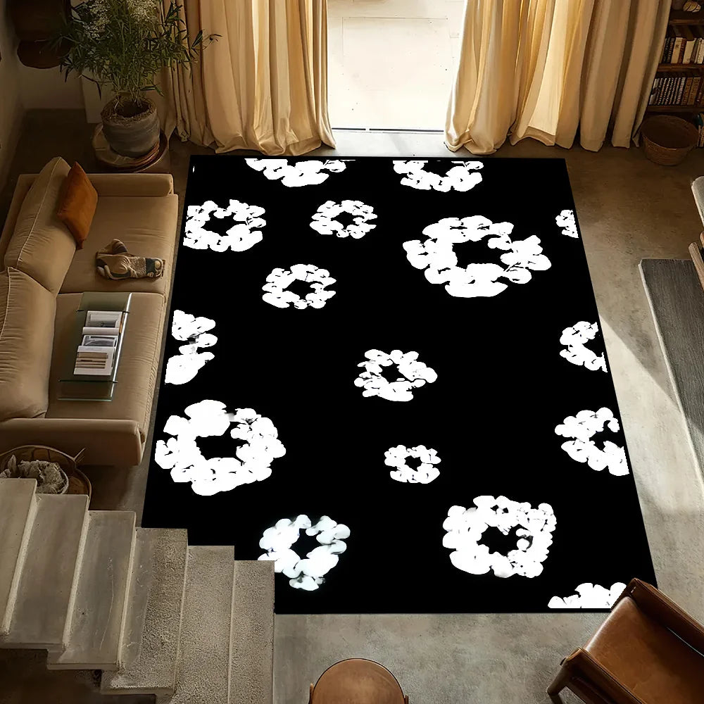 Navak Carpet small T-Tears carpet Anti-Slip Kitchen Bedroom fashion D-Denim Handmade Tufted Rug Luxury Living Room Entrance Decoration