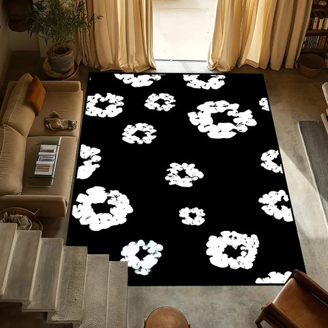 Navak Carpet small T-Tears carpet Anti-Slip Kitchen Bedroom fashion D-Denim Handmade Tufted Rug Luxury Living Room Entrance Decoration