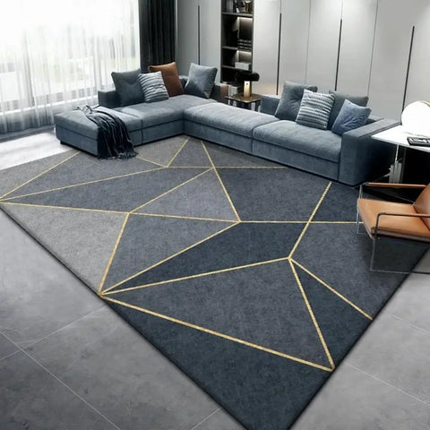 Navak Carpet Exclusive Picks Nordic Geometric Crystal Velvet Carpet Living Room Sofa Coffee Table Carpet Home Decor Bedroom Kitchen Lounge Carpet