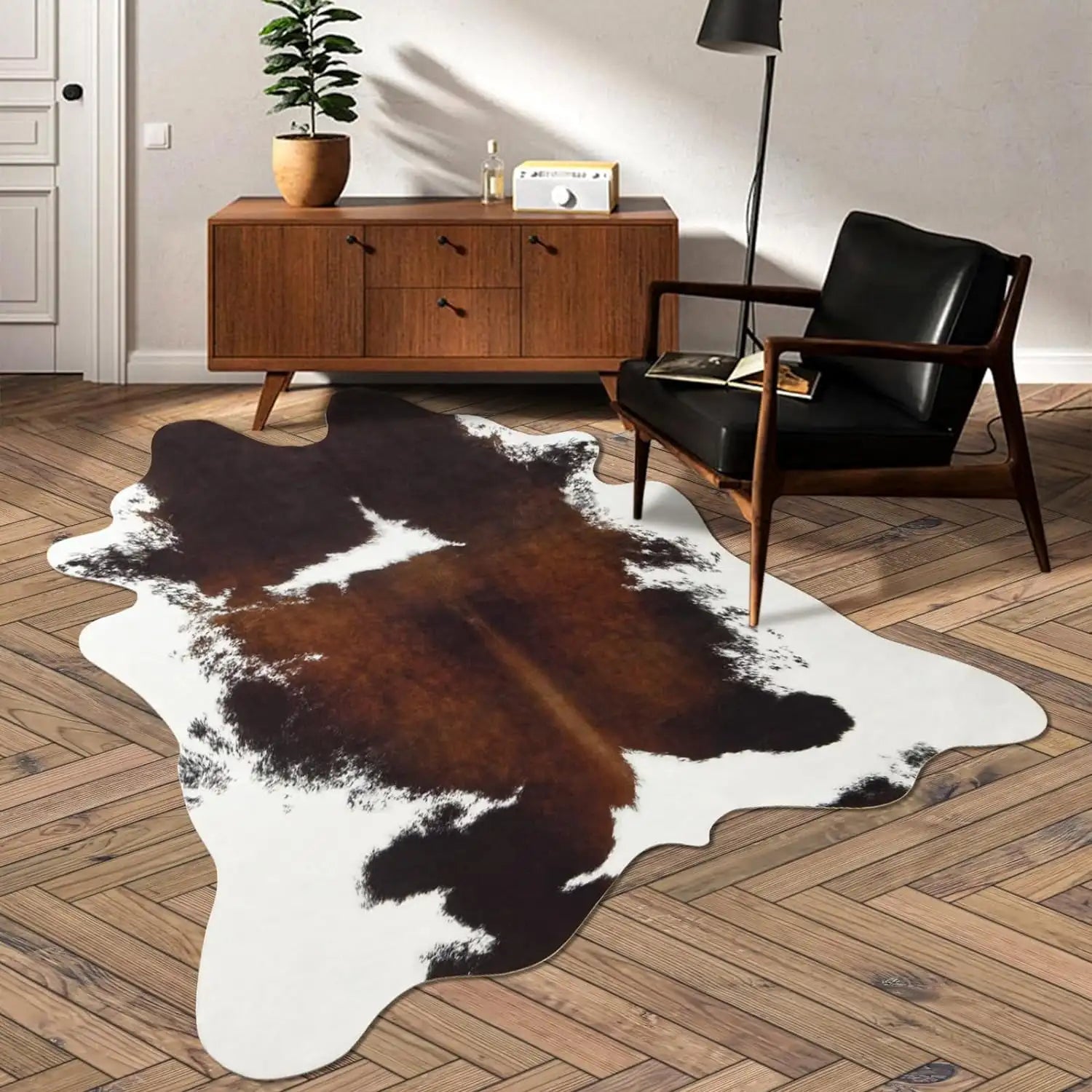 Navak Carpet American style Animal Print Rug faux fur cowhide rug Bedroom carpet room carpet for living room rugs house decoration floor mats