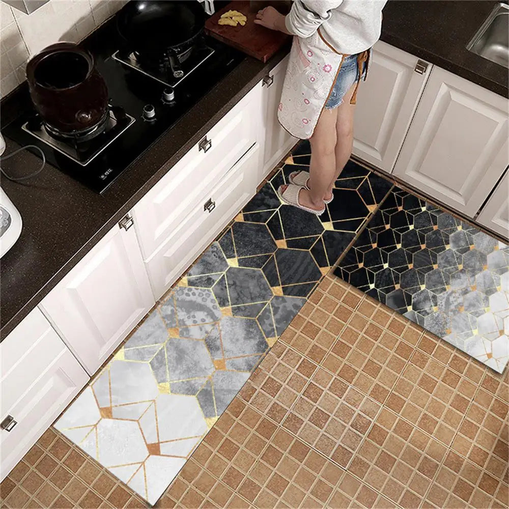 Navak Carpet Kitchen Rug Durable Home Entrance Doormat High-end Kitchen Mats for Floor Waterproof House Hold Washable Non-slip Large Carpet