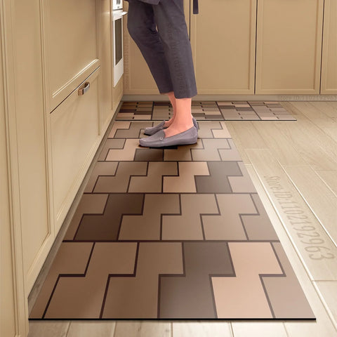 Navak Carpet Kitchen Mat Absorbent Printed Kitchen Rugs Non-slip Area Mat Hallway Long Carpets for Living Room Bedroom Entrance Doormat Bath