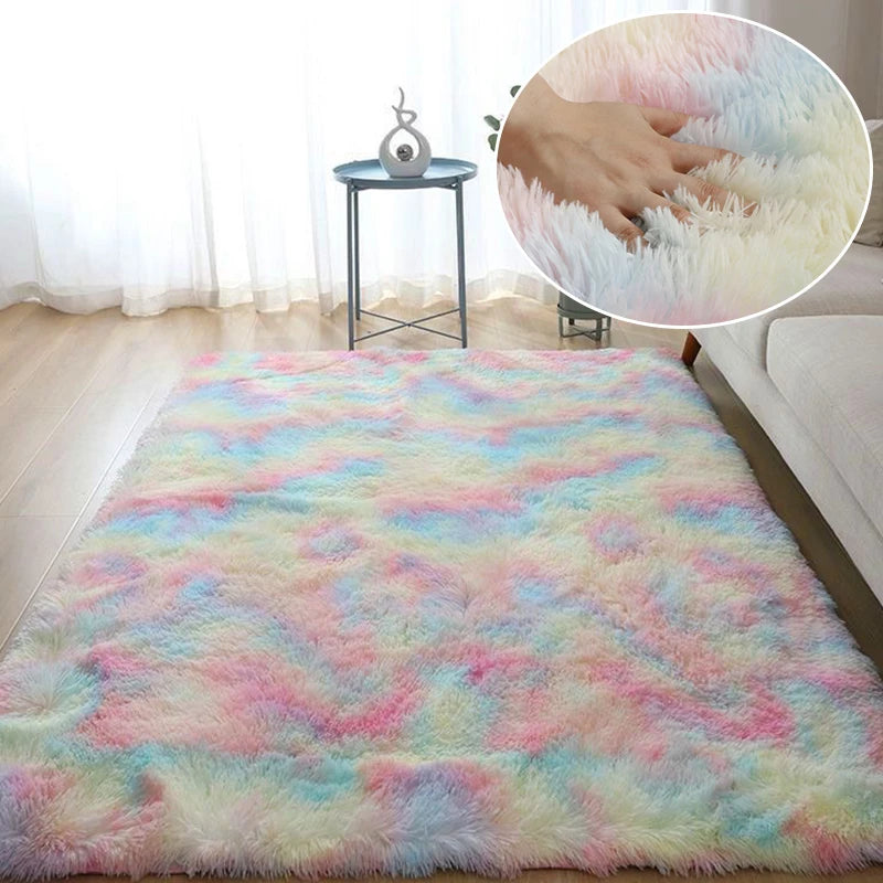 Navak Carpet Super Soft Shaggy Carpet for Living Room Bedroom Fluffy Indoor Plush Area Rug Home Furry Floor Mats Kids Nursery Girls Pink Rug