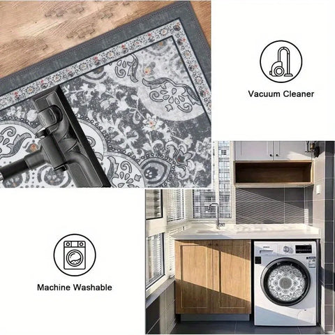 Navak Carpet 3 pcs set floor mat Bohemian style rugs kitchen carpet Non-slip comfortable washable kitchen decoration office bedroom corridor