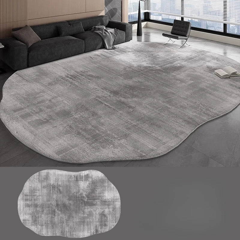 Navak Carpet Irregular Shapes Carpets for Living Room Fluffy Soft Lounge Floor Mat HomeThick Plush Rug Large Area Bedroom Decor Grey Carpet