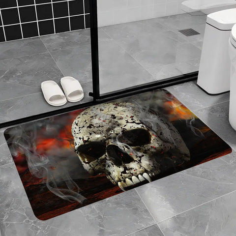 Navak Carpet Dark Horror Skull Anime Floor Carpet Nordic Style Home Doormat Bathroom-Toilet Mats Bedroom Bedside Mats