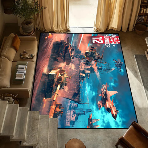 Navak Carpet W-ar Thunder Gaming Small Bedside Kitchen Bath Living Home House Bedroom Floor Mat Doormat Large Carpet Rug Decoration