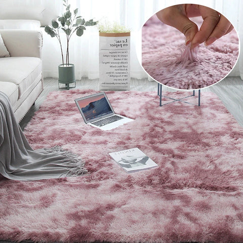 Navak Carpet Super Soft Shaggy Carpet for Living Room Bedroom Fluffy Indoor Plush Area Rug Home Furry Floor Mats Kids Nursery Girls Pink Rug