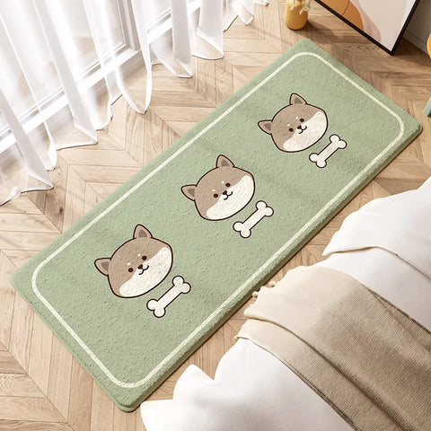 Navak Carpet Exclusive Picks Minimalist Style Faux Cashmere Carpet Bedroom Bedside Rugs Office Long Non-Slip Floor Mats Home Decoration