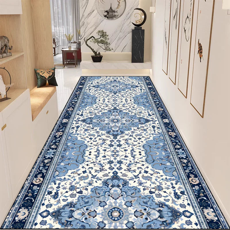 Navak Carpet Exclusive Picks New Chinese Retro Long Carpet Non-Slip Wear Entrance Corridor Modern Zen Space Floor Mat Home Decoration