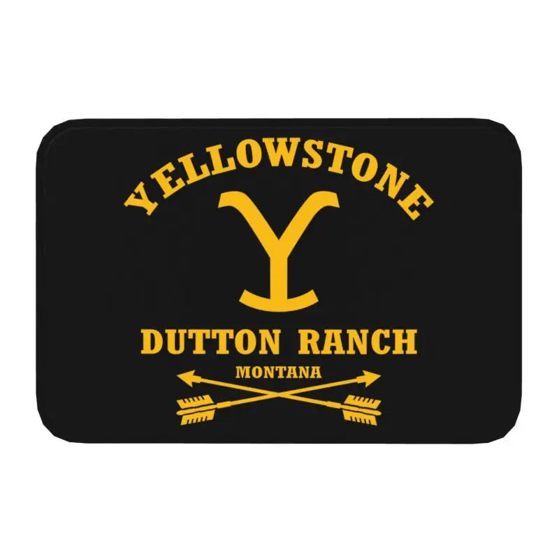 Navak Carpet Yellowstone Front Door Mat Anti-Slip Indoor Quick Dry Dutton Ranch Doormat Kitchen Balcony Entrance Rug Carpet
