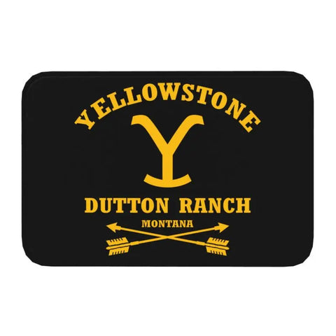 Navak Carpet Yellowstone Front Door Mat Anti-Slip Indoor Quick Dry Dutton Ranch Doormat Kitchen Balcony Entrance Rug Carpet