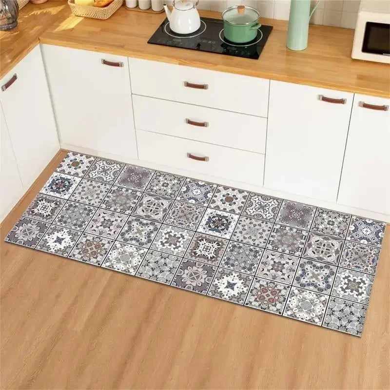 Navak Carpet Pvc Carpet for Kitchen Floor Mat Waterproof Home Decoration Rug Oil-proof Anti-slip Long Foot Mats Alfombra Vinilicas Cocina